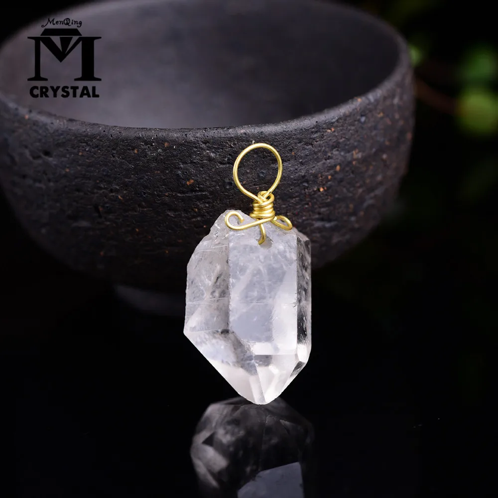 

Natural stone clear crystal white point pandent rough Gravel Tumbled Bulk Quartz Healing Reiki natural stones and minerals