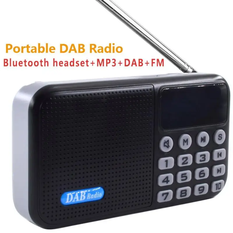 Портативный DAB цифровой автомобильный Радио Bluetooth динамик + FM MP3 4 0 гарнитура