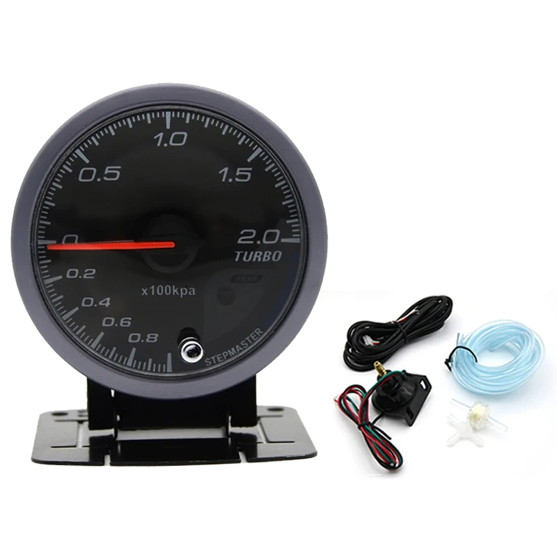 

2.5/ 60mm Car LED Turbo Boost Gauge Vacuum Press Pressure Bar Meter Sensor Pro