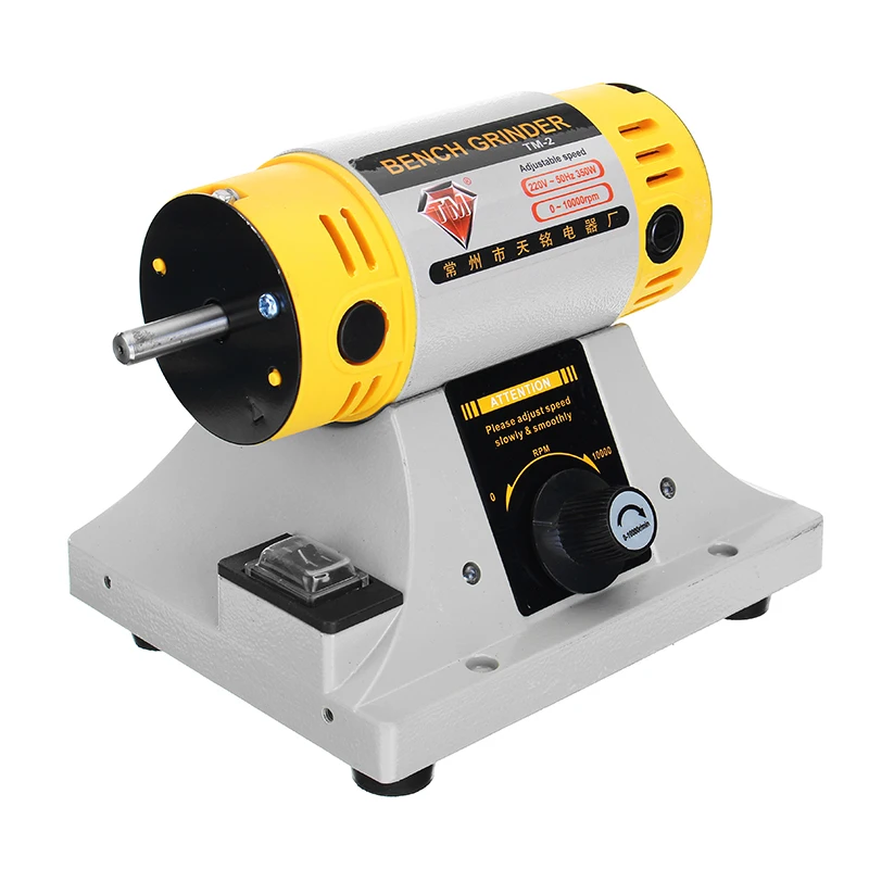 Price 220V 350W Polishing Machine for Jewelry Dental Bench Lathe Machine Motor Grinder With Accessories