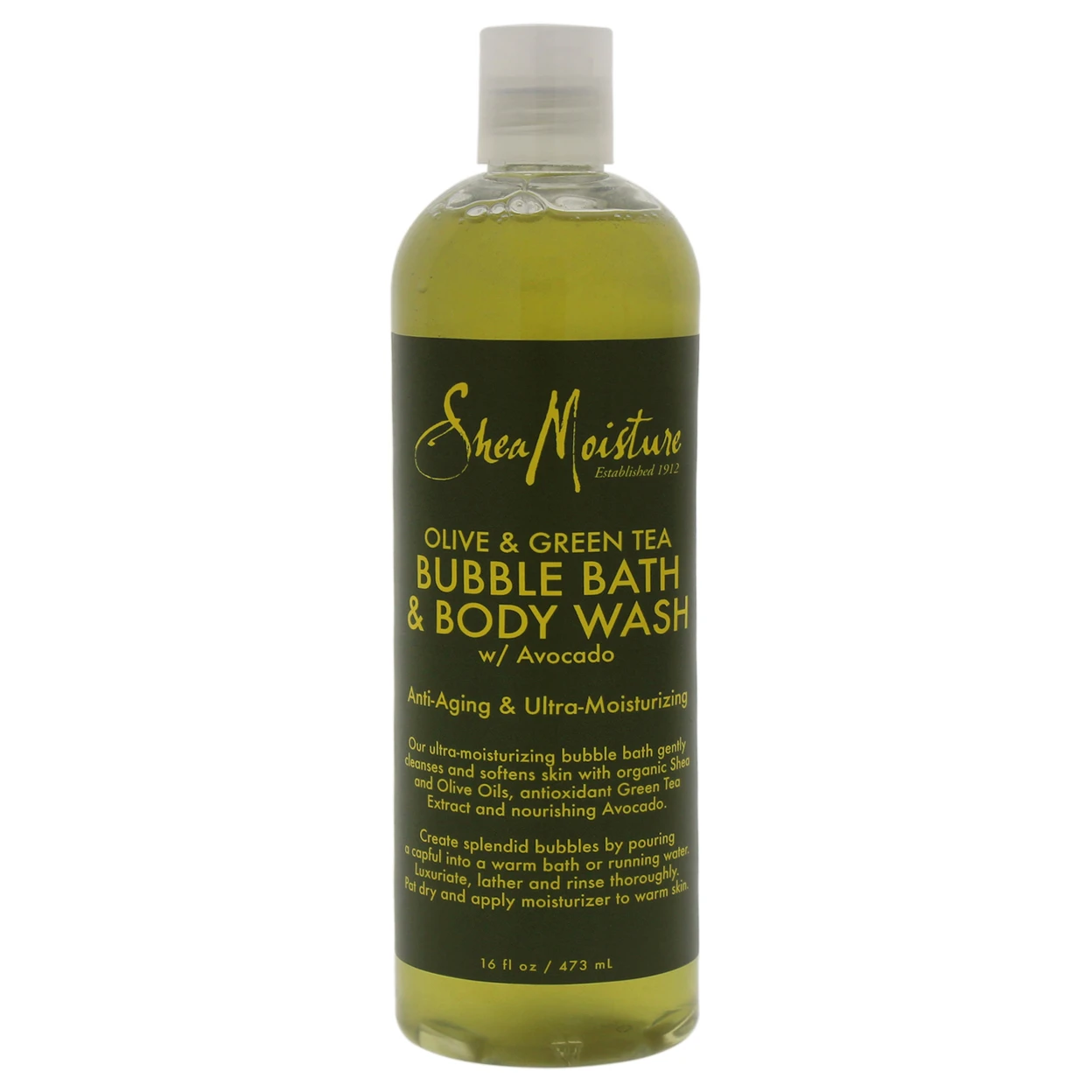 Olive & Green Tea Bubble Bath Body Wash Anti Aging & Ultra Moisturzing