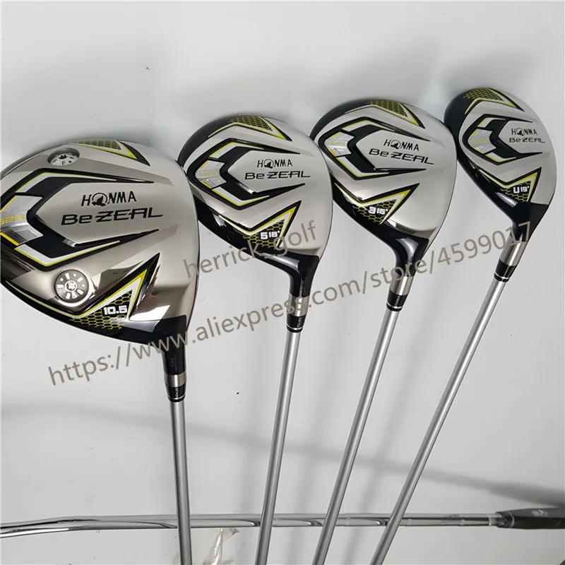 New 525 Golf Clubs HONMA BEZEAL 525 Complete Set HONMA Golf driver.wood.irons.putter Graphite Golf shaft plus bag Free shipping