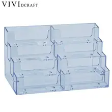Vividcraft настольный офисный бизнес-держатель для карт, подставка, прозрачная акриловая прилавок, подставка, аксессуары для стола