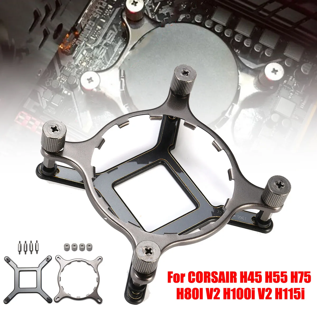

115x 1366 Water Cooler Mounting Bracket Hardware Kit For CORSAIR H45 H55 H75 H80I V2 H100i V2 H115i For Intel LGA 1150 1155 1156