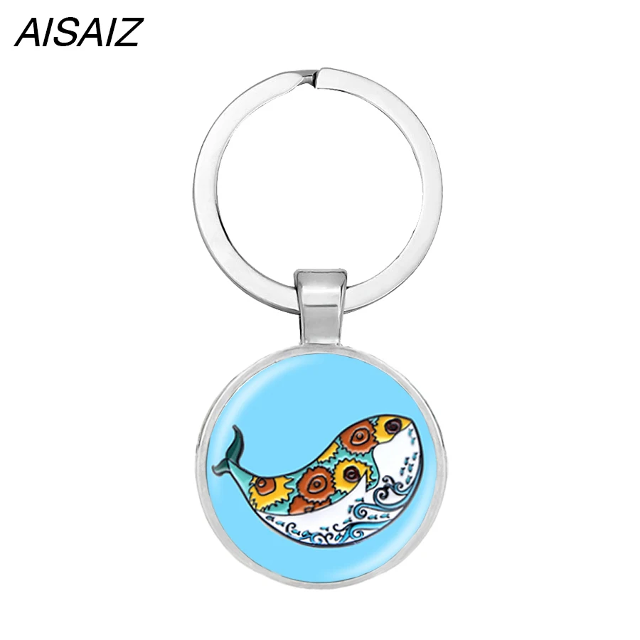 Whale fashion keychain, whale necklace, charm gift for women