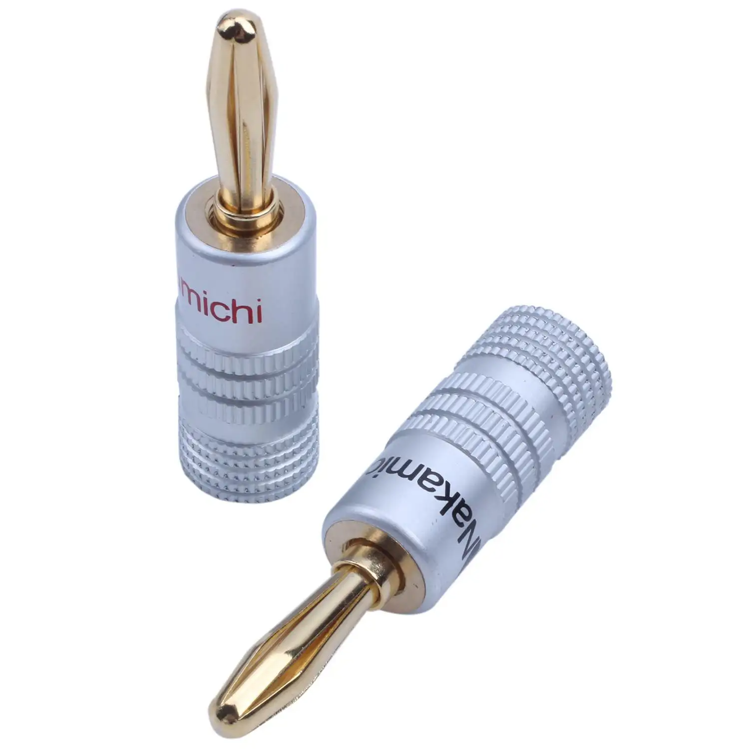 

BIFI-New 10 pcs 24K Gold Nakamichi Speaker Banana Plug Audio Jack Connector