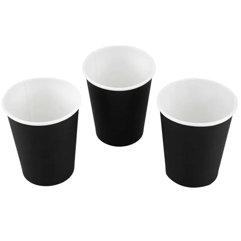 10 шт. чашки посуда для дома вечерние свадебные питьевой новый черный|Одноразовая