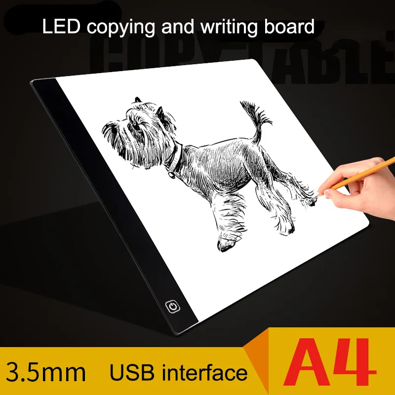 

Drawing Board LED Light Box A4 Copy Station Rechargeable Art Stencil Boards Tattoo Tracing Plate WXV Sale