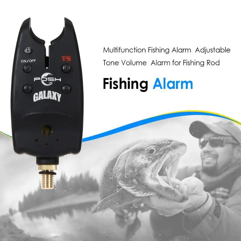 

Multifunction Fishing Alarm Adjustable Tone Volume Sound Fishing Alerts Bite Alarm for Fishing Rod ABS electronic components