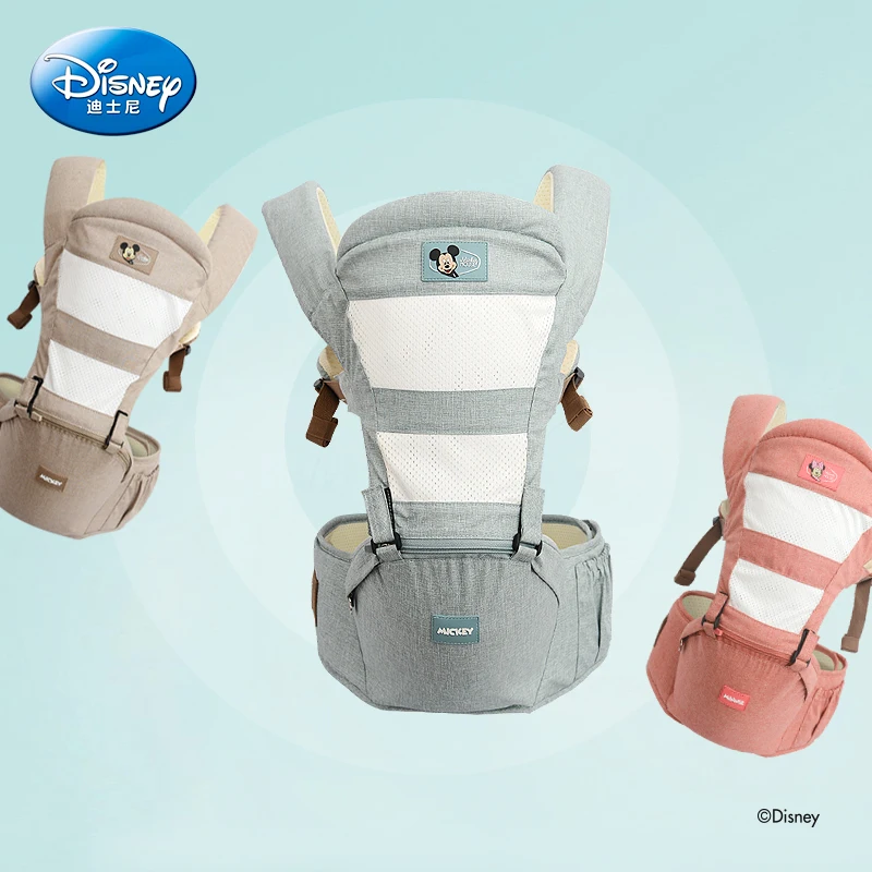 Disney Летний дышащий эргономичный рюкзак-переноска портативный младенческий Хипсит для переноски детей кучи с отсасывающей подкладкой для малышей
