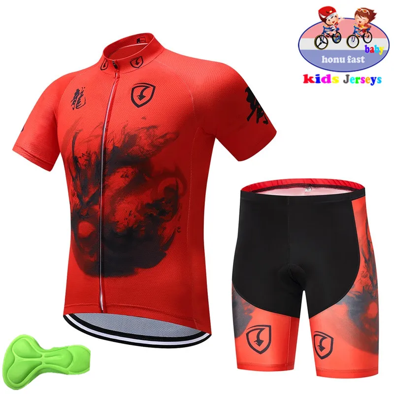 

2019 Kids Breathable Cycling Jersey Set boy Summer Children Cycling Clothing Ropa Ciclismo Quick Dry Bike Jersey Bicycle Clothes