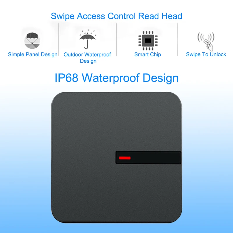 RFID считыватель 125 кГц/13,56 МГц бесконтактный считыватель дальних расстояний Wiegand 26/34 IP68 водонепроницаемый контроль доступа RFID считыватель ID карт