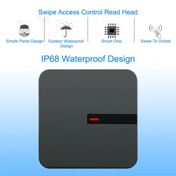 

RFID Reader 125KHZ /13.56MHZ Proximity Card long range Reader Wiegand 26/34 IP68 Waterproof Access Control RFID ID Card Reader