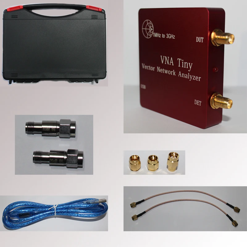 

1M-3GHz MINI/VNA(Vector Network Analyzer)Tiny+ VHF/UHF/NFC/RFID RF Antenna Analyzer Signal Generator SWR/S-Parameter/Smith