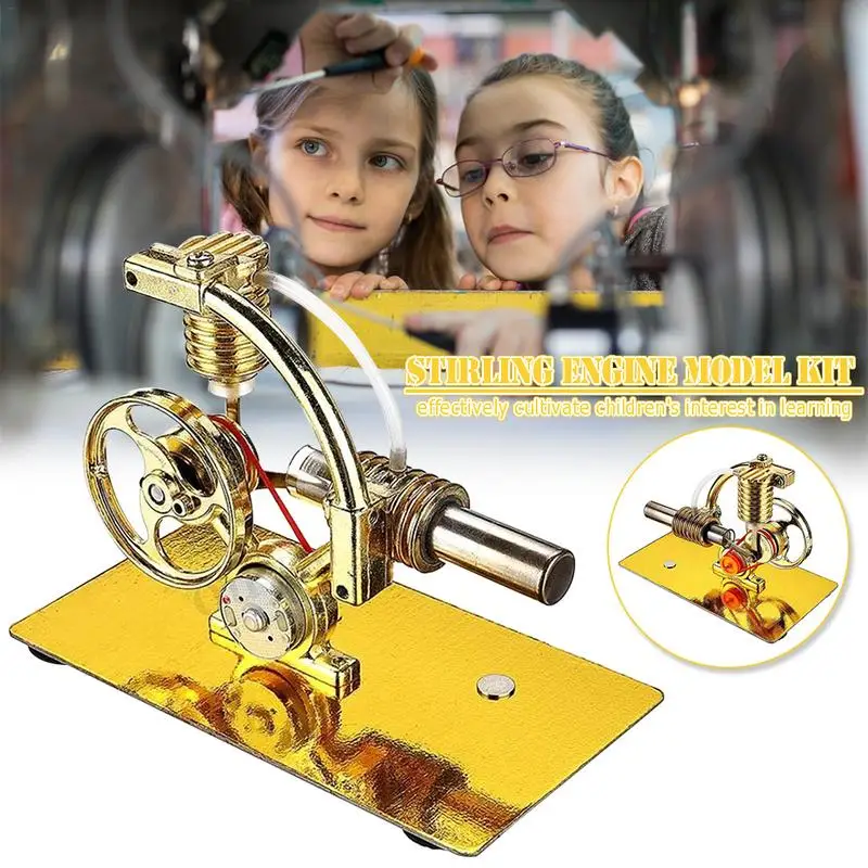 

Hot Air Stirling Engine Model Generator Motor Steam Power Educational DIY Toy