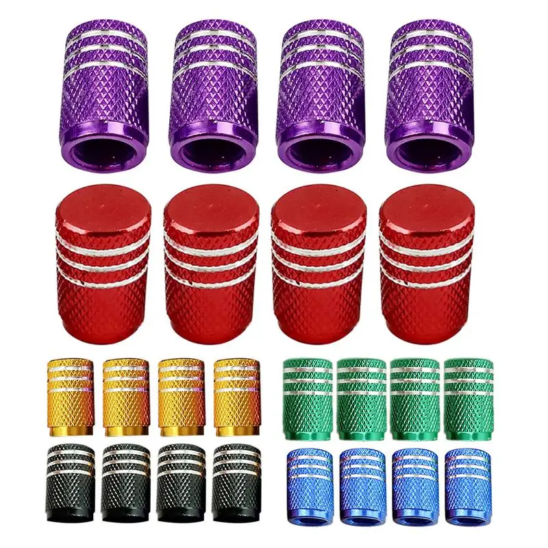 

4Pcs/Pack Car Valve Cap Automobile Motorcycle Tire Aluminum Alloy Valve Cap Wheel Hub Valve Cover Valve Stem Caps Dust Covers
