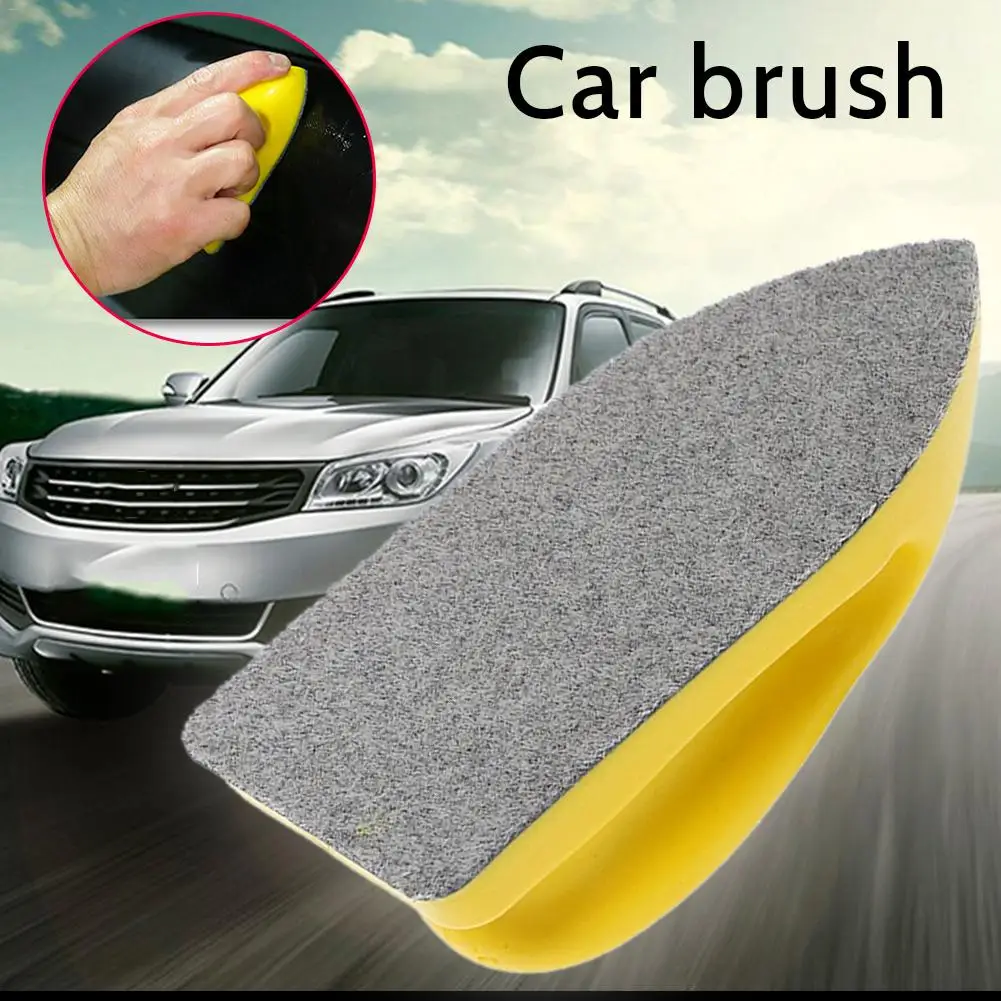 

LumiParty Nano Cleaning Brush Car Felt Washing Tool For Car Leather Seat Auto Care Detailing Interior Cleaning Brush R25