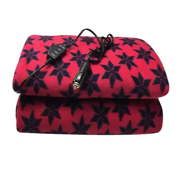 

Car Electric Heating Blanket 12V Car Energy Saving Warm Electric Blanket Pattern Warmth Shearing Plush Cover