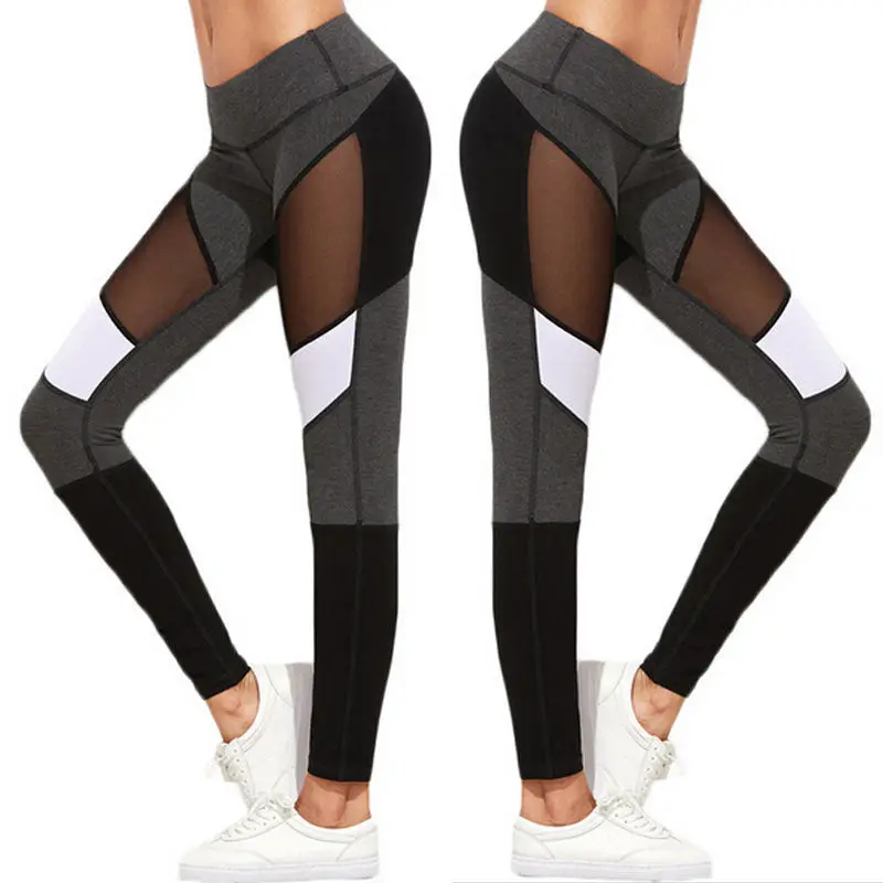 New Best Seller Women High Waist Fitness Leggings Casual Geometric Pattern Stretch Elastic Pants Trousers