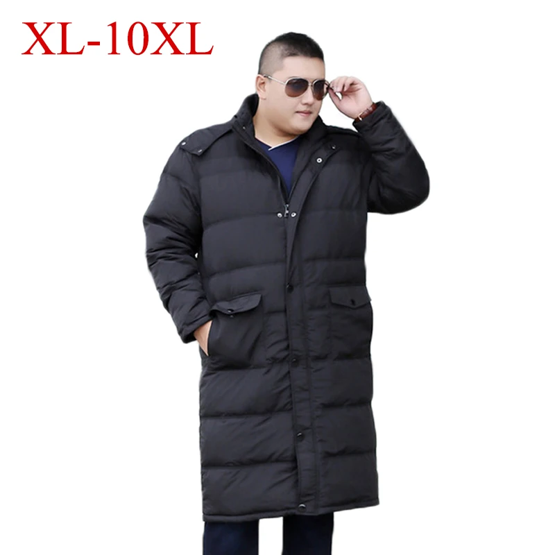 

2018 NEW Plus Size 12XL 10XL 9XL 8XL 7XL Winter Jacket Men Windbreaker Thicken Warm Parka Mens Winter Jacket and Coat bust 170cm