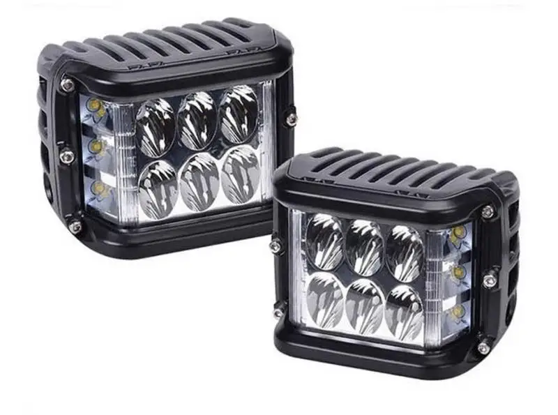 2x 4/'/' Inch 90W Work Cube Side Shooter LED Light Bar Spot Flood Driving Fog Pod