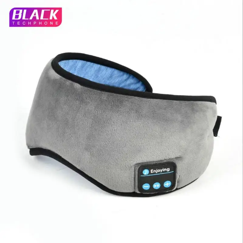 Беспроводные стерео Bluetooth наушники маска для сна держатель телефона мягкие глаз