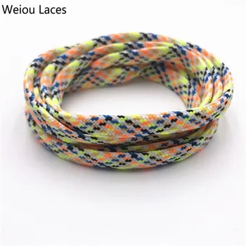 

Weiou New 7mm Black Colorful Shoelaces Flat Thin Adult Kids Trainer Boots Laces Coloured Shoestring For Sports Sneakers 60-180cm