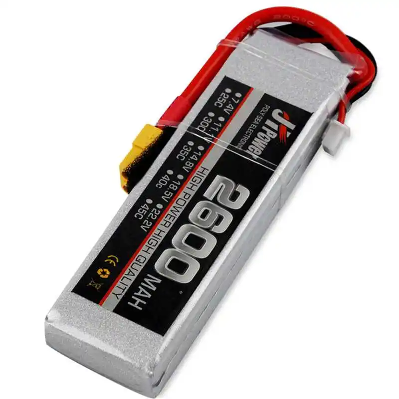 Новинка 2019 JH Lipo RC автомобильный аккумулятор 2600 2s 35c 7 4 v T/TX60 разъем для 1/10