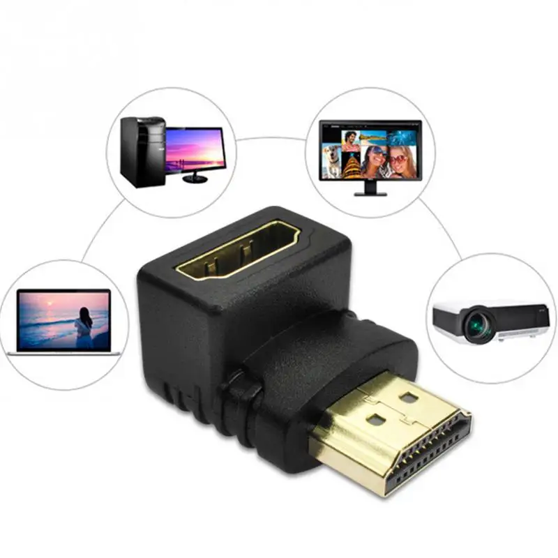 HDMI 1080P адаптер 90 градусов 270 градусов Муфта конвертер мужчин и женщин ТВ HDMI адаптер «Папа-мама»