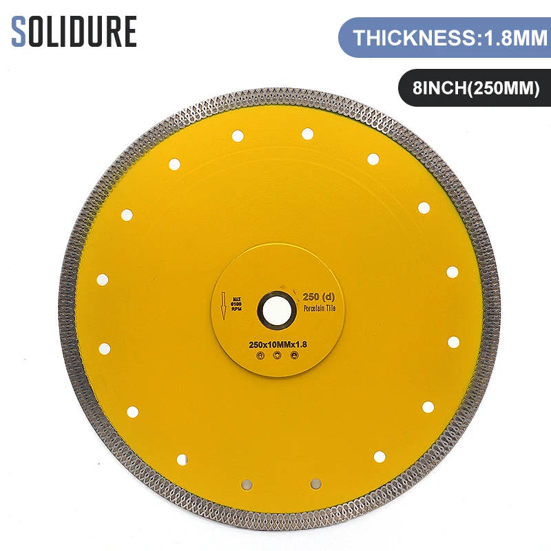 

Hot sintered 10 inch X shape super thin 250mm diamond ceramic tile cutting blade for ceramic and porcelain tiles