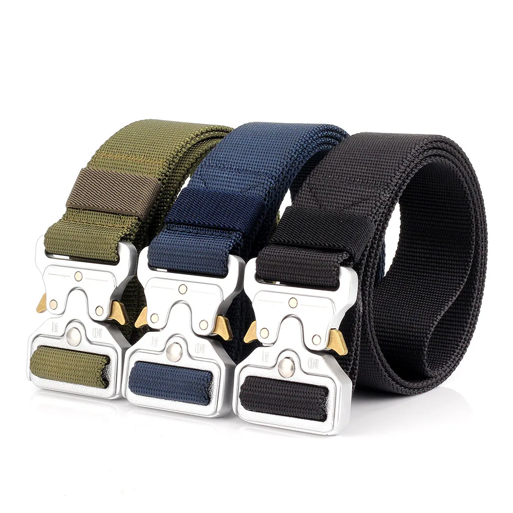New Nylon Tactical Belt For Men Army Camouflage Combat Military Waist