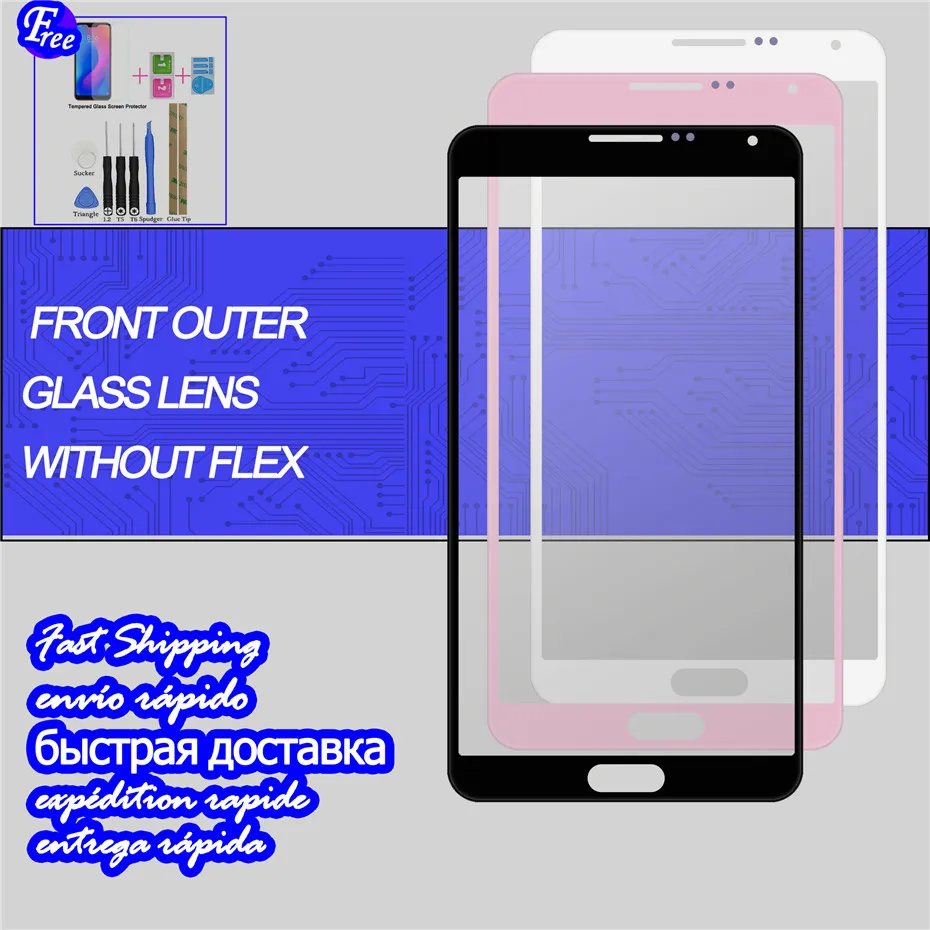 

Replacement LCD Outer Lens Glass Front Screen Panel For Samsung Galaxy Note III Note 3 Front N9000 N9005 N9002