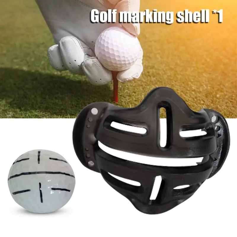 New Design Golf Ball Alignment Line Marker Marks Template Draw Template Linear Putt Positioning Ball Mark Alignment Putting Clip