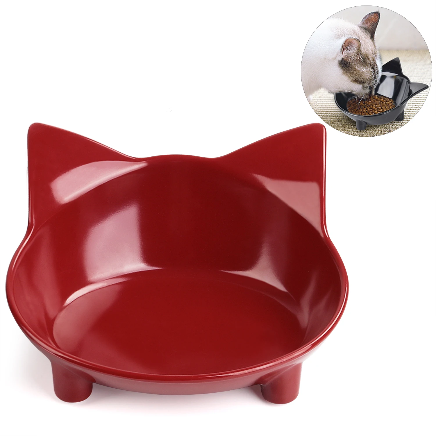 Hot Sell Cute font b Pet b font Supplies Candy Color Plastic Dog Bowl Feeding Water