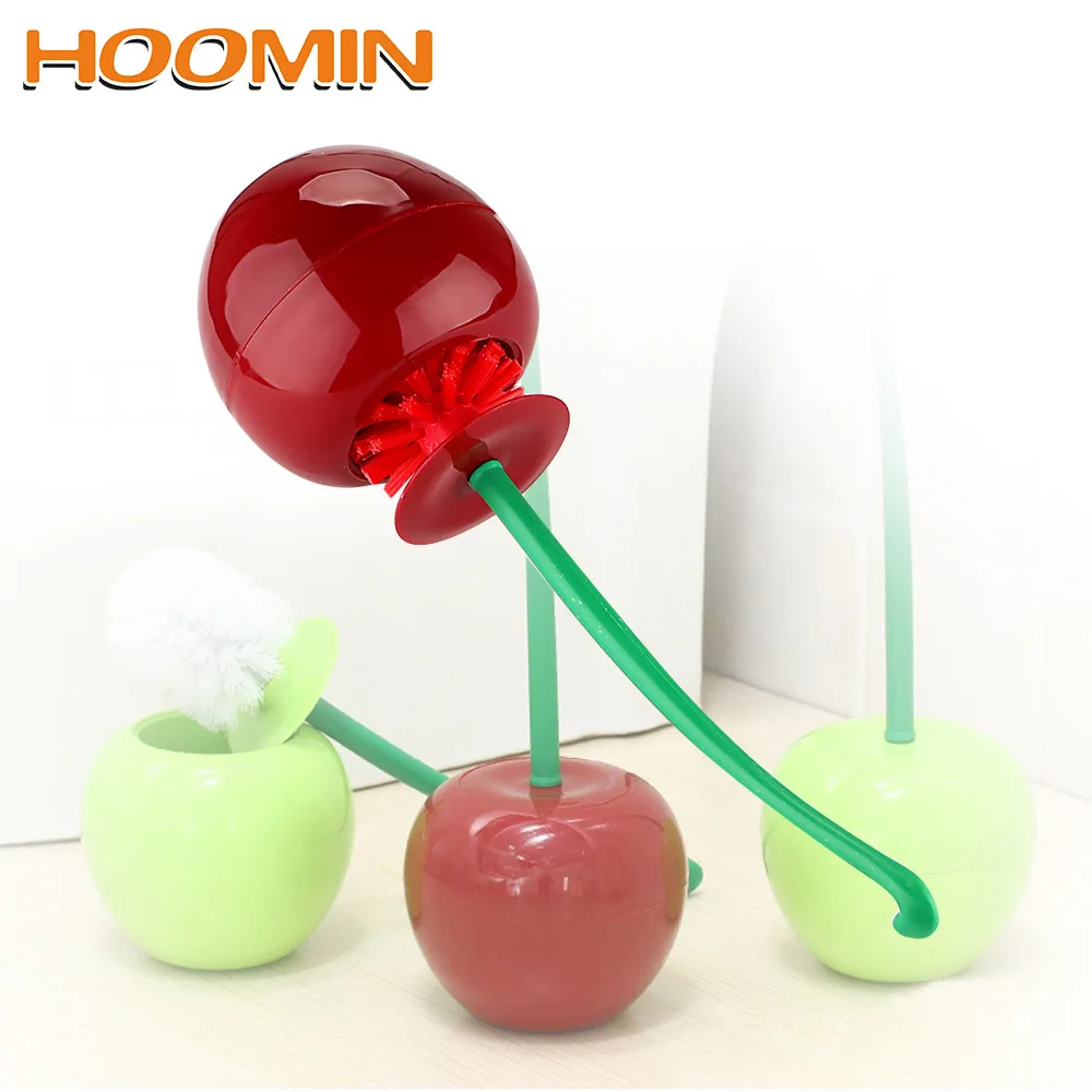 HOOMIN Close Cleaner Lovely Cherry Shape домашняя щетка для уборки туалета и держатель набор