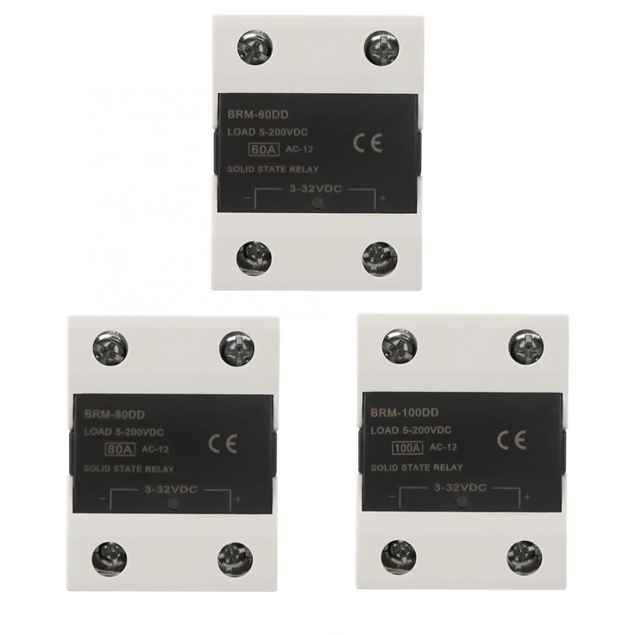 3-32V BRM-60DD//80DD//100DD DC Control Communication SSR Solid State Relay BRM-80DD