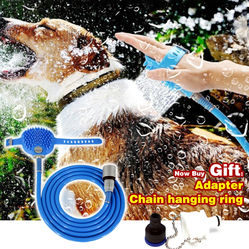 Pet massage nozzle Dog Shower large dog bathing gloves Spray Dog
