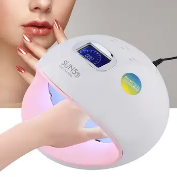 

72W Powerful UV LED Nail Lamp For Curing Nail Gels Time Setting Auto Sensor LCD Dispaly Nails Tool 2