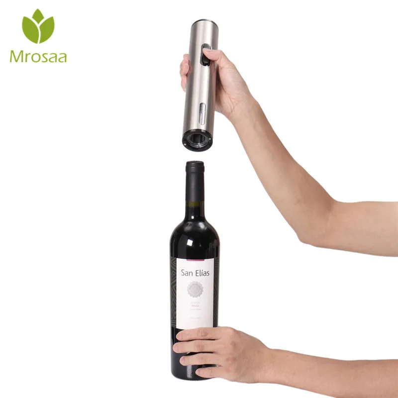 

Top Electric Wine Opener Corkscrew Automatic Wine Bottle Auto Opener Kit Cordless With Foil Cutter And Vacuum Stopper Bar Tools