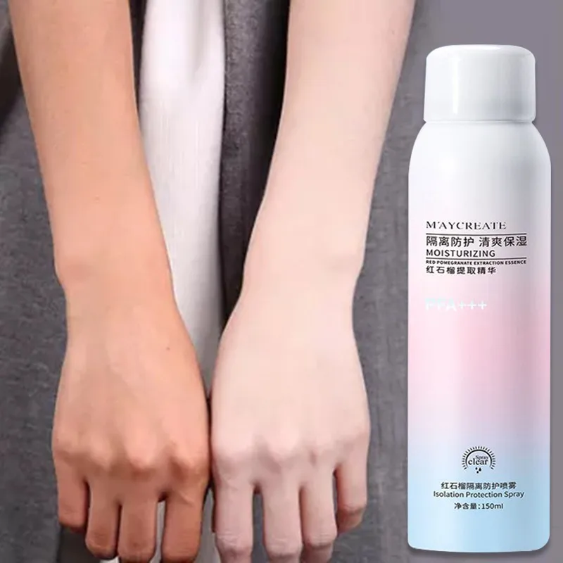 

Red pomegranate Primer Makeup Moisturizing Sunscreen Spray Repair UV Protection Whitening Isolation Cream