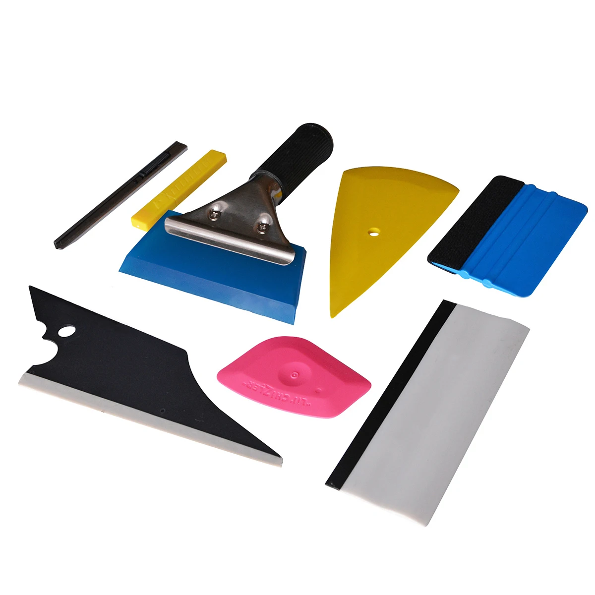 

8 Pcs Window Vinyl Film Installation Tool Kit Vinyl Car Wrap Stickers Auto Car Accessories Tinting Squeegee Film Cutter Scraper