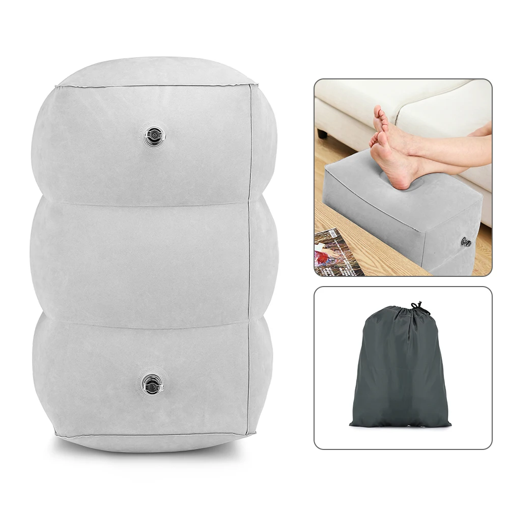 

Travel Foot Rest Pillow Inflatable Adjustable Height Pillow for Foot Rest Airplanes Cars Office Kids Sleep Flight Pillow #3