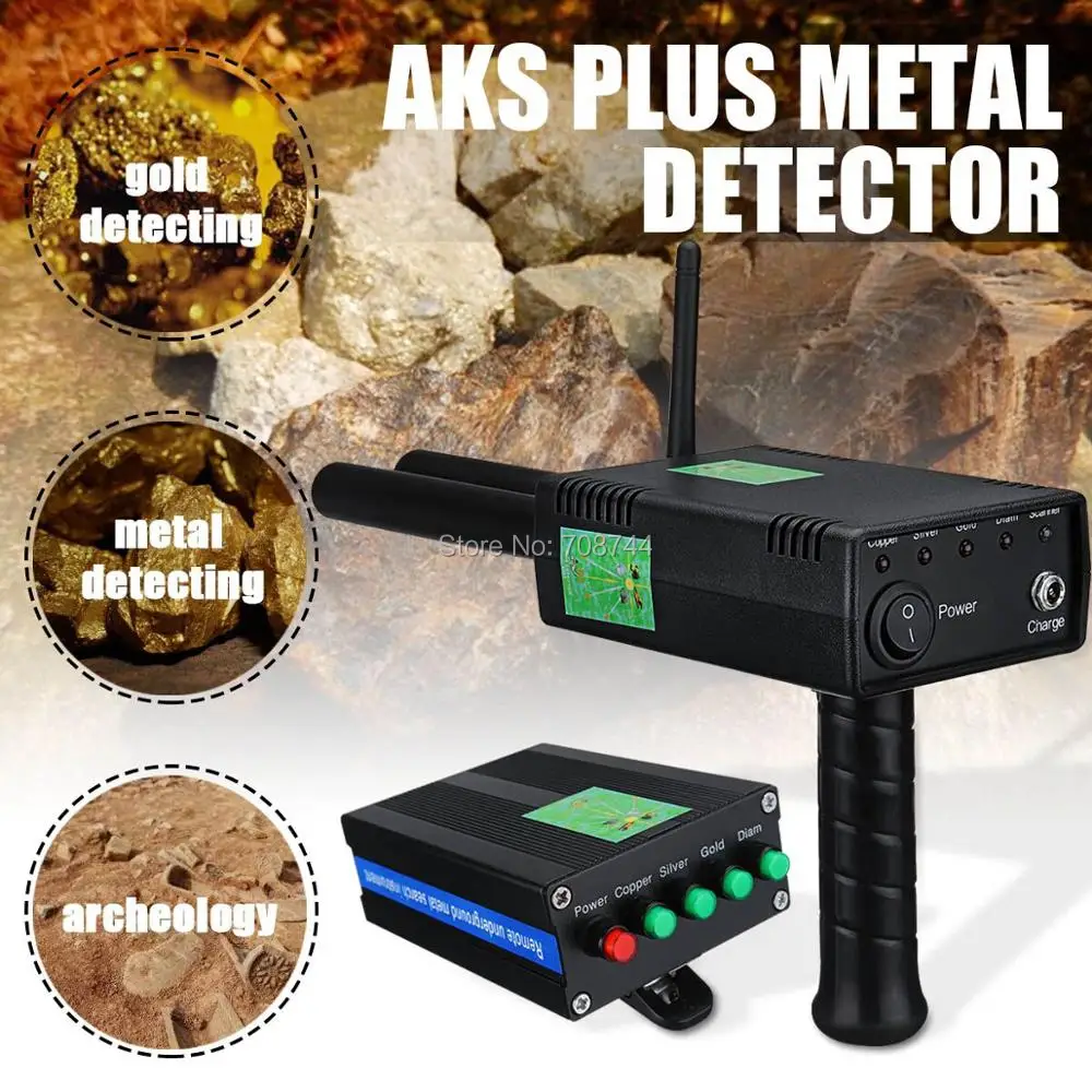 AKS Metal Detecto、金属探知器Treasure Scanner Finder Gold Detector