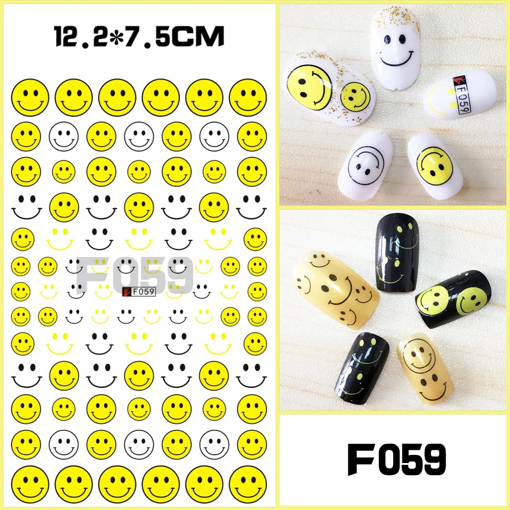 

1pc Cartoon Patterns! 1 Sheet Nails Art Manicure Back Glue Decal Decorations Design Nail Sticker For Nails Tips Beauty