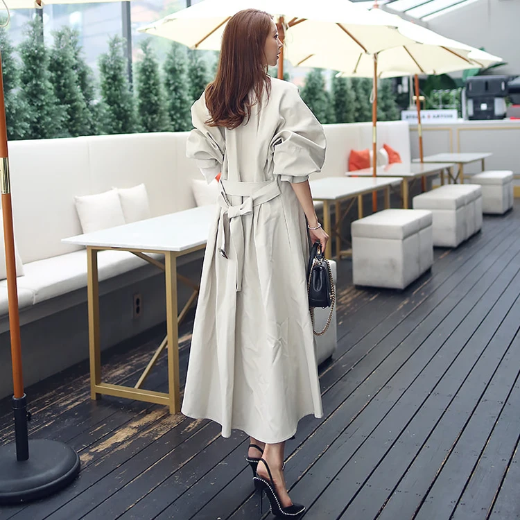 SuperAen осень Новая модная женская ветровка модное хлопковое повседневное дикое пальто для женщин корейский стиль длинное пальто