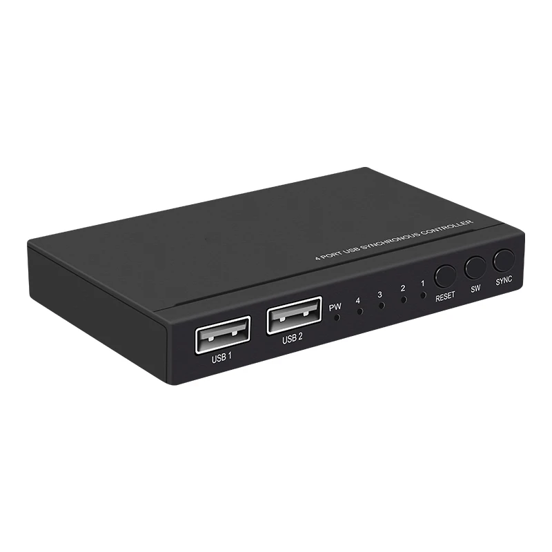 

HOT-4 Ports Usb Screen Splitter Kvm Switcher Synchronous Controller Keyboard Mouse Sharing Switch Roaming Adapter