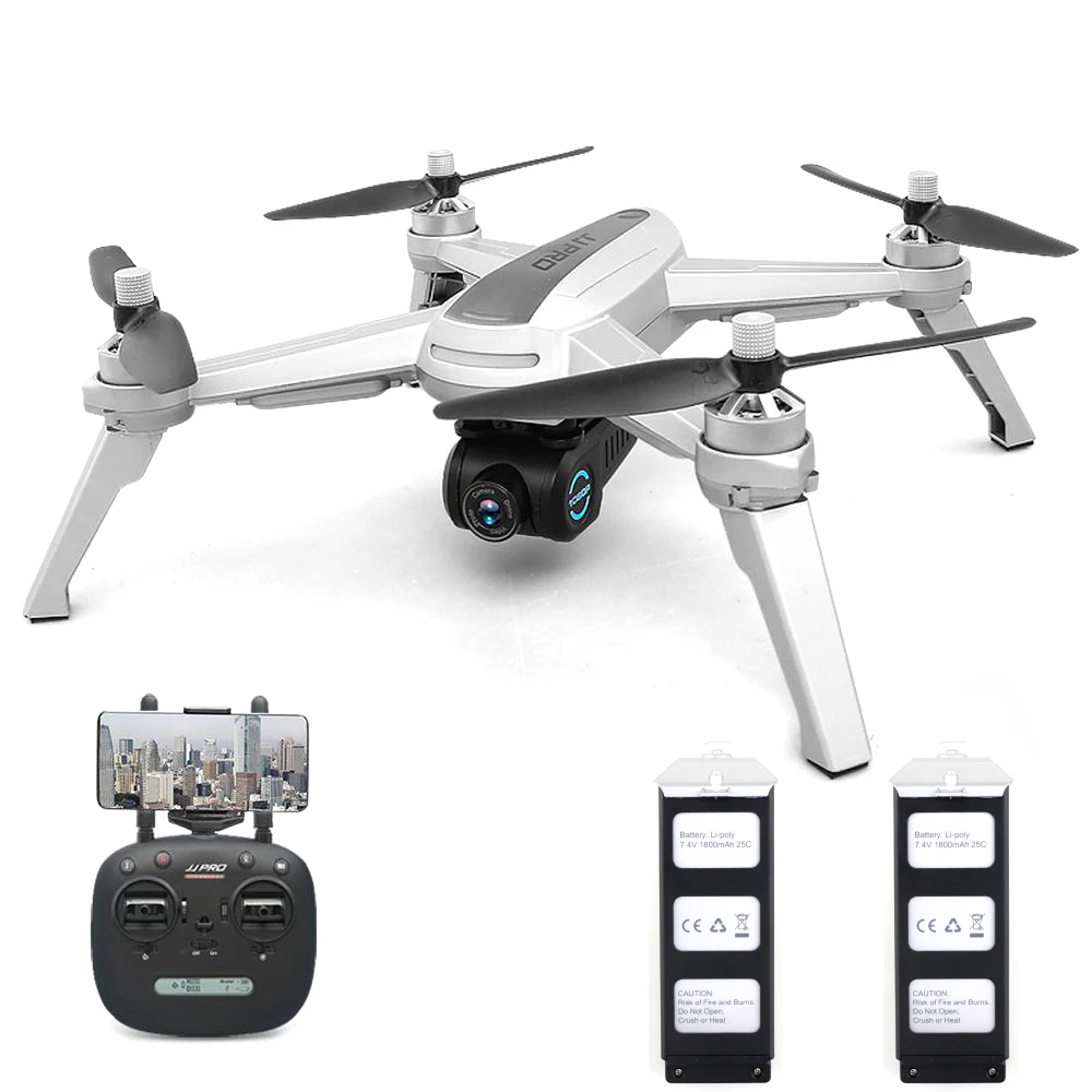 

JJRC JJPRO X5 5G WiFi FPV RC Drone GPS Altitude Hold 1080P Camera Point of Interesting Follow Brushless Motor 2 Batteries