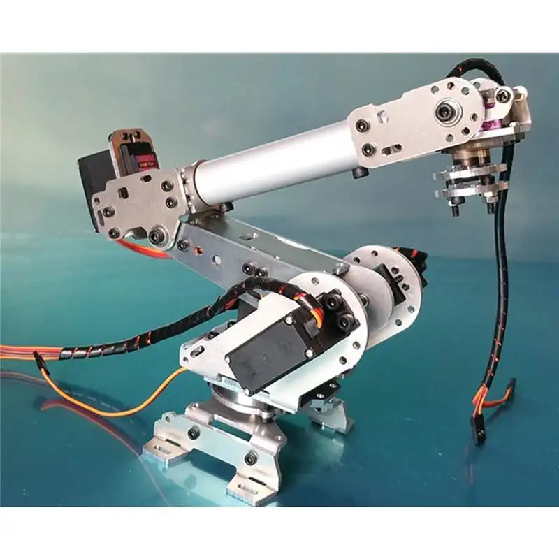 Perfect New Arrivals 6DOF Mechanical Robot Full Steel Bearing Arm Claw With Servos For Robotics DIY Children