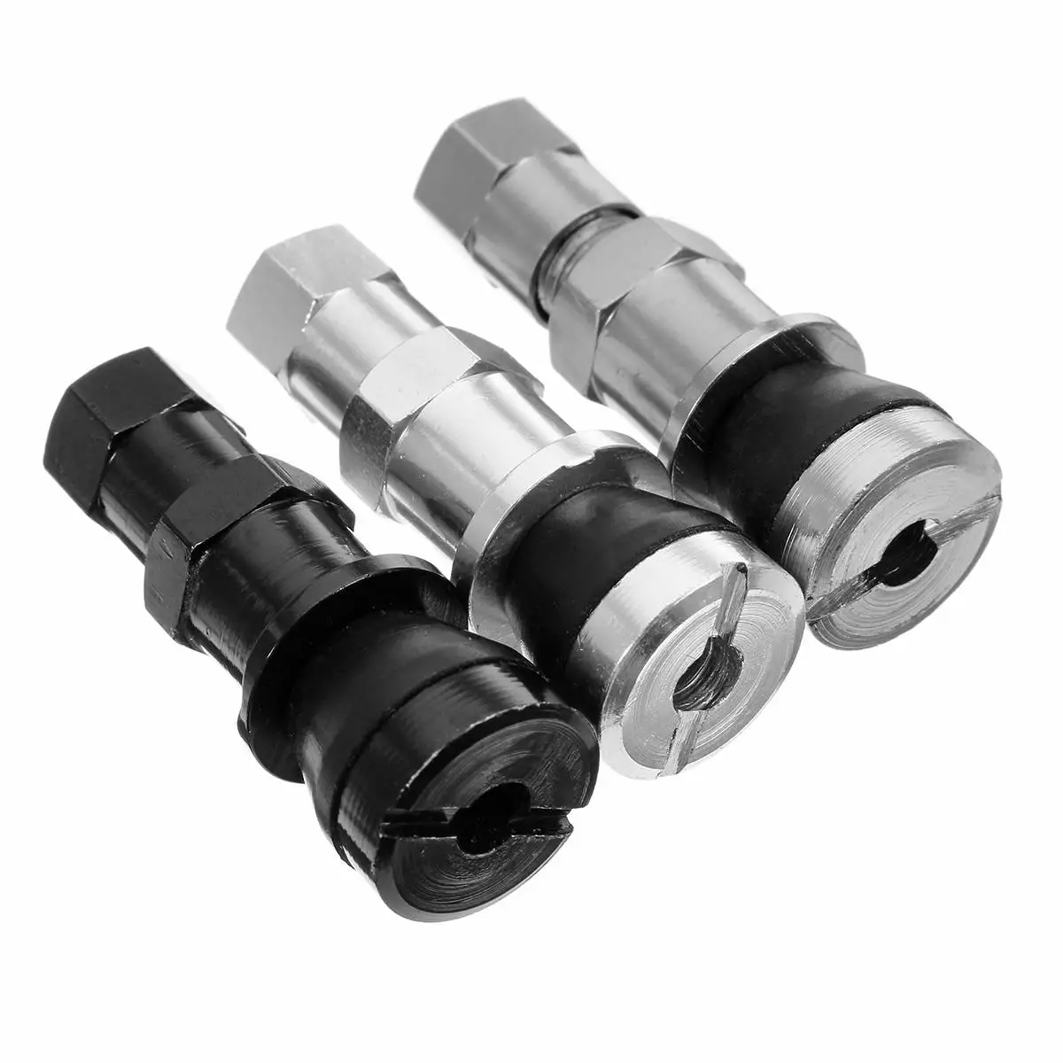 

4Pcs TR416SS Car Tubeless Tyre Valve Stem Caps Universal Wheel Tire Air Valve Stem Alloy+Rubber