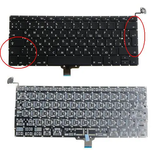 Клавиатура для ноутбука 13 3 дюйма Macbook Pro A1278 MC700 MB990 MC374 MB466|a1278 russian keyboard|a1278 keyboard rua1278